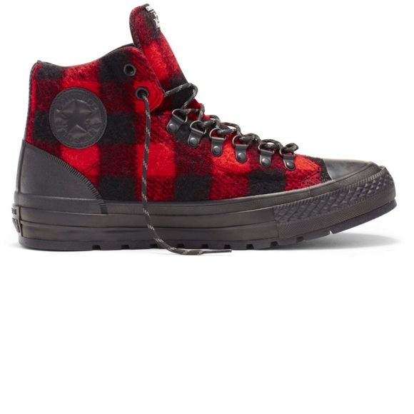Converse woolrich ctas street hiker hi black shoes - Picture 3 of 4